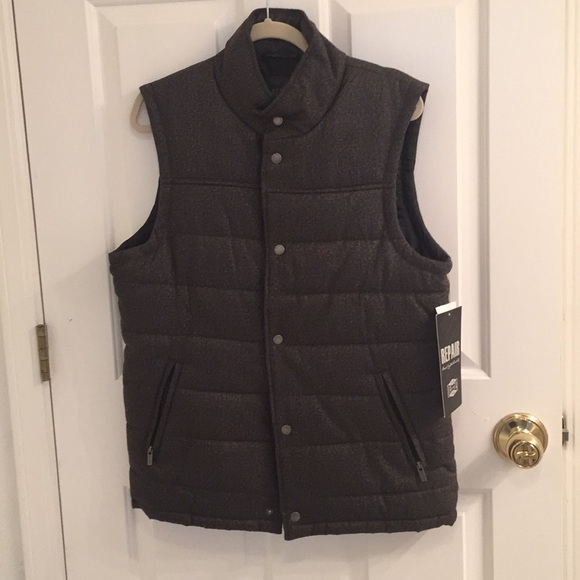 Insulated vest by Repair Charcoal Gray Brown puffer vest M - Picture 1 of 6